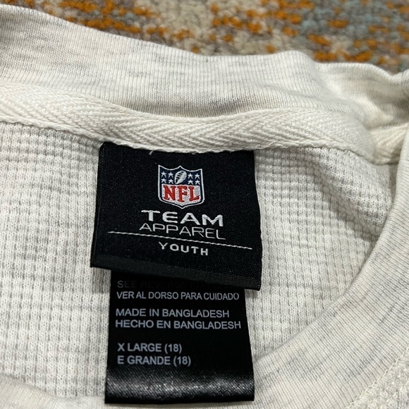 Kids Youth New York Giants NFL Football Thermal Long Sleeve Tee Tshirt - Picture 7 of 7